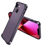 For iPhone 13 TPU + Aluminum Alloy Frame Phone Case(Purple)