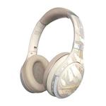 A6 ANC Gaming Studio Bluetooth Wireless Headphones(Beige)