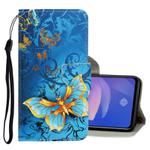 For Vivo S1 Pro 3D Colored Drawing Horizontal Flip PU Leather Case with Holder & Card Slots & Wallet(Jade Butterfly)