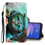 For Vivo V17 Pro 3D Colored Drawing Horizontal Flip PU Leather Case with Holder & Card Slots & Wallet(Green Eyes)