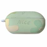 For Beats Solo Buds Oil Painting Frosted PC Earphone Protective Case(Fresh Nice Green)