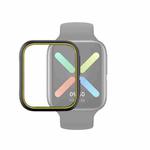 For OPPO Watch 46mm Smart Watch TPU Protective Case, Color:Black+Yellow