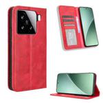 For Xiaomi 15 Magnetic Buckle Retro Texture Leather Phone Case(Red)