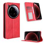 For Xiaomi 15 Ultra Magnetic Buckle Retro Texture Leather Phone Case(Red)
