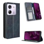 For Xiaomi Poco M7 Pro 5G Magnetic Buckle Retro Texture Leather Phone Case(Blue)