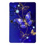 For OnePlus Pad Go Color Painting Pattern Smart Tablet TPU Case(Blue Butterfly)