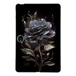 For OnePlus Pad 2 12.1 Color Painting Pattern Smart Tablet TPU Case(Black Rose)