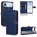 For iPhone Air Honeycomb Dot Texture Leather Phone Case(Blue)
