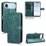 For iPhone Air Honeycomb Dot Texture Leather Phone Case(Green)