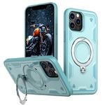 For iPhone 12 Pro PC Hybrid TPU Armor MagSafe Holder Phone Case(Light Blue)