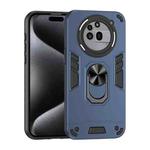 For Nothing Phone 3a Pro Shockproof Metal Ring Holder Phone Case(Blue)