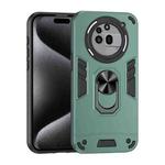 For Nothing Phone 3a Pro Shockproof Metal Ring Holder Phone Case(Green)