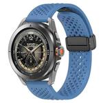 For Xiaomi Watch S4 Sport Folding Magnetic Buckle Silicone Watch Band(Blue)