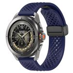 For Xiaomi Watch S4 Sport Folding Magnetic Buckle Silicone Watch Band(Midnight Blue)