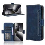 For Xiaomi 14T Pro Skin Feel Calf Texture Card Slots Leather Phone Case(Blue)