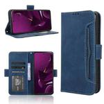 For Xiaomi Poco M7 Pro 5G Skin Feel Calf Texture Card Slots Leather Phone Case(Blue)