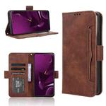 For Xiaomi Poco M7 Pro 5G Skin Feel Calf Texture Card Slots Leather Phone Case(Brown)