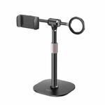 Yesido C297 Dual-use Live Broadcast Desktop Stand Metal Spring Clip / Magnetic Ring(Black)