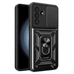 For Samsung Galaxy A36 5G Sliding Camera Cover Design TPU+PC Phone Case(Black)