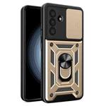 For Samsung Galaxy A36 5G Sliding Camera Cover Design TPU+PC Phone Case(Gold)