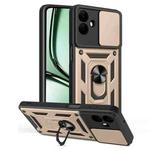 For Samsung Galaxy A07 4G Sliding Camera Cover Design TPU+PC Phone Case(Gold)