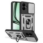 For Samsung Galaxy A07 4G Sliding Camera Cover Design TPU+PC Phone Case(Silver)