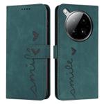 For Infinix Zero 40 4G Skin Feel Heart Embossed Leather Phone Case(Green)