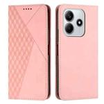 For Redmi Note 14 4G 163.25mm Diamond Splicing Skin Feel Magnetic Leather Phone Case(Rose Gold)
