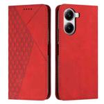 For Redmi Turbo 4 / Xiaomi Poco X7 Pro Diamond Splicing Skin Feel Magnetic Leather Phone Case(Red)
