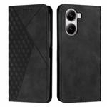 For Redmi Turbo 4 / Xiaomi Poco X7 Pro Diamond Splicing Skin Feel Magnetic Leather Phone Case(Black)