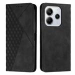 For Redmi Note 14 4G 164.84mm Diamond Splicing Skin Feel Magnetic Leather Phone Case(Black)