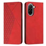 For Redmi A5 4G 171.7mm / Poco C71 Diamond Splicing Skin Feel Magnetic Leather Phone Case(Red)