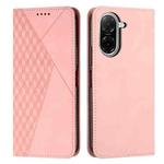 For Redmi A5 4G 171.7mm / Poco C71 Diamond Splicing Skin Feel Magnetic Leather Phone Case(Rose Gold)