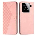 For Xiaomi 15 Diamond Splicing Skin Feel Magnetic Leather Phone Case(Rose Gold)