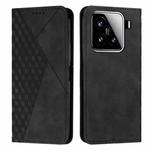 For Xiaomi 15 Diamond Splicing Skin Feel Magnetic Leather Phone Case(Black)