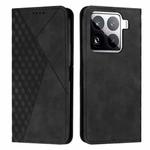 For Xiaomi 15 Pro Diamond Splicing Skin Feel Magnetic Leather Phone Case(Black)