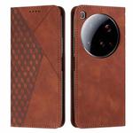 For Xiaomi 15 Ultra Diamond Splicing Skin Feel Magnetic Leather Phone Case(Brown)