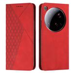 For Xiaomi 15 Ultra Diamond Splicing Skin Feel Magnetic Leather Phone Case(Red)