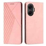 For Xiaomi Poco F7 Diamond Splicing Skin Feel Magnetic Leather Phone Case(Rose Gold)