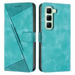 For Infinix Hot 50 4G Dream Triangle Leather Phone Case(Green)