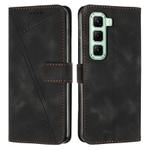 For Infinix Hot 50 5G Dream Triangle Leather Phone Case(Black)