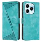 For Infinix Note 40X 5G Dream Triangle Leather Phone Case(Green)