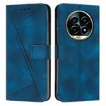 For Realme 13 Pro+ 5G Global Dream Triangle Leather Phone Case(Blue)