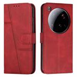 For Xiaomi 15 Ultra Stitching Calf Texture Buckle Leather Phone Case(Red)