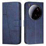 For Xiaomi 15 Ultra Stitching Calf Texture Buckle Leather Phone Case(Blue)