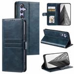 For Samsung Galaxy S25 5G Simple 6-Card Wallet Leather Phone Case(Navy Blue)