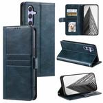 For Samsung Galaxy S25+ 5G Simple 6-Card Wallet Leather Phone Case(Navy Blue)