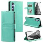 For Samsung Galaxy S25 FE 5G Simple 6-Card Wallet Leather Phone Case(Navy Blue)