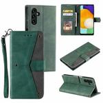 For Samsung Galaxy S25+ 5G Nail Skin Feel Stitching Calf Texture Leather Phone Case(Green)