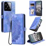 For Xiaomi 15 Skin Feel Totem Embossed Leather Phone Case(Purple)
